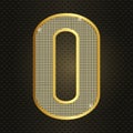 ector golden number nil. Realistic shining gold number 0 Luxury zero icon design for anniversary, poster, banner, birthda