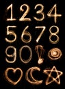 Number alphabet Royalty Free Stock Photo