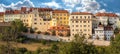 Old Prague Buildings, Housing Near City Center Royalty Free Stock Photo