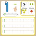 Number cards, Counting and writing numbers, Learning numbers, Numbers tracing worksheet for preschool