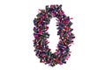 Number 0 from colored lipsticks, 3D rendering Royalty Free Stock Photo