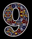 Artcraft beaded mexican huichol number 9