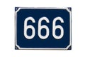 Number 666, devil sign and symbol