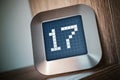 The Number 17 On A Digital Calendar, Thermostat Or Timer Royalty Free Stock Photo