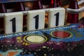 Number 1 Drop Targets on Pinball Machine