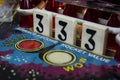 Number 3 Drop Targets on Pinball Machine