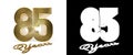 Number eighty-five years celebration Royalty Free Stock Photo