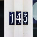 House number 143 Royalty Free Stock Photo