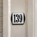 House number  139 Royalty Free Stock Photo