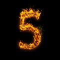 Number 5. Fire flames