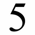 Number five sign Royalty Free Stock Photo