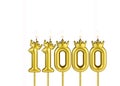 Number of followers or views - Candles form the number 11000 Royalty Free Stock Photo