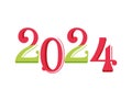 2024 number font design