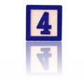 Number four Royalty Free Stock Photo