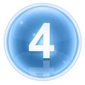 Number four icon ice