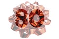 Number 80 highlighted in front of a closeup. Photograph of a red gift bow Royalty Free Stock Photo