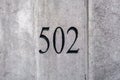 House Number 502 Royalty Free Stock Photo