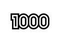 Number 1000 icon design