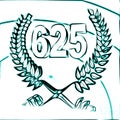 Number 625 with laurel wreath or honor wreath as a 3D-illustration, 3D-rendering