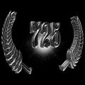 Number 725 with laurel wreath or honor wreath as a 3D-illustration, 3D-rendering Royalty Free Stock Photo