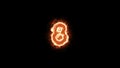 Number 8 letter burning or flammable