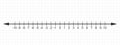 Number line with zero, negative and positive numbers. Math chart with integers for addition and subtraction operations
