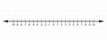 Number line with zero, negative and positive numbers. Math chart with integers for addition and subtraction operations