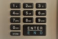 Number lock keyboard close up Royalty Free Stock Photo