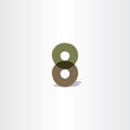 number 8 logo icon 8 vector eight symbol