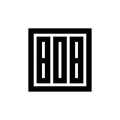 Number 808 logo vector creative company design template, geometric monogram logo Royalty Free Stock Photo