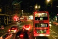 London traffic at night Royalty Free Stock Photo