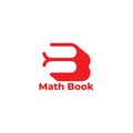 number 8 math book symbol logo vector Royalty Free Stock Photo