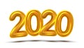 2020 Number New Year Celebration Banner Vector