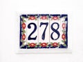 Number 278 Royalty Free Stock Photo