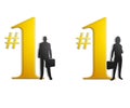 Number One Business People Royalty Free Stock Photo