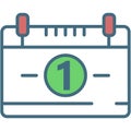 Number one first place on computer icon vector