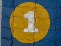 Number one on floor Royalty Free Stock Photo