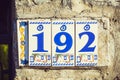 Number one hundred ninety-two Royalty Free Stock Photo