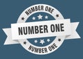 number one ribbon sign Royalty Free Stock Photo