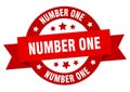 number one ribbon sign Royalty Free Stock Photo