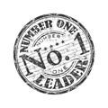 Number one rubber stamp Royalty Free Stock Photo