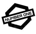 Number One rubber stamp Royalty Free Stock Photo