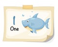 Number one shark vector Royalty Free Stock Photo