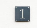 Number one sign Royalty Free Stock Photo