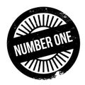 Number one stamp Royalty Free Stock Photo