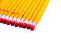 Number 2 pencils on a white background. Studio shot Royalty Free Stock Photo