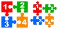 Number puzzles Royalty Free Stock Photo