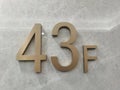 Number 43rd floor