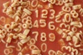Number spaghetti Royalty Free Stock Photo