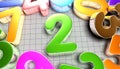 Number 2 3D. Royalty Free Stock Photo